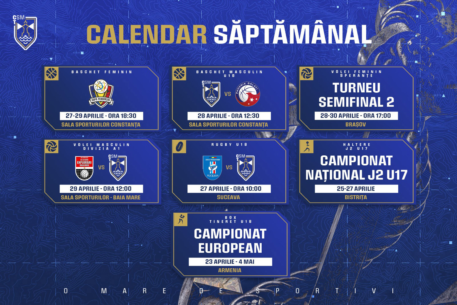 Program intens pentru sportivii de la CSM Constanța