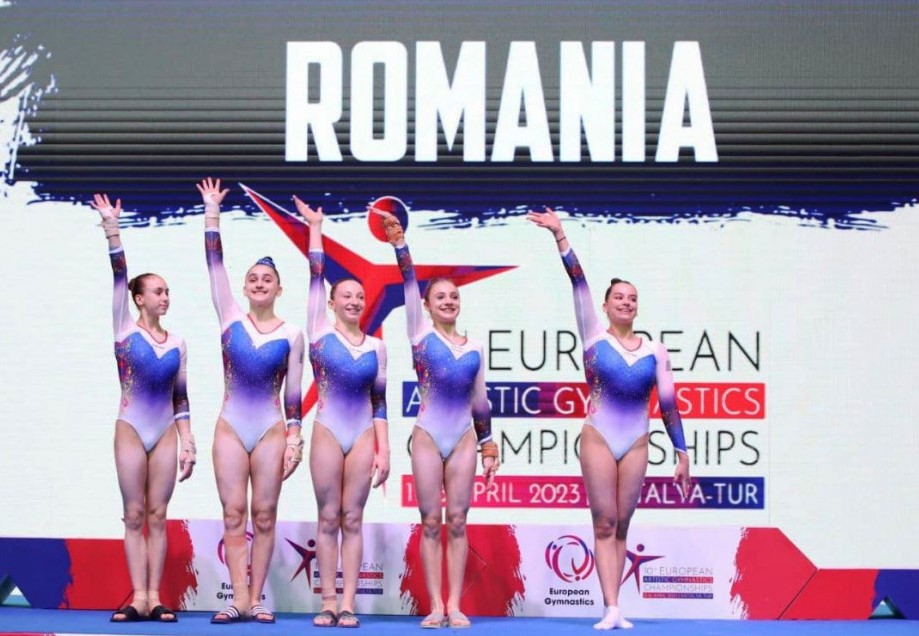 Echipa feminină a României s-a clasat pe locul 5 la Campionatele Europene de gimnastică artistică