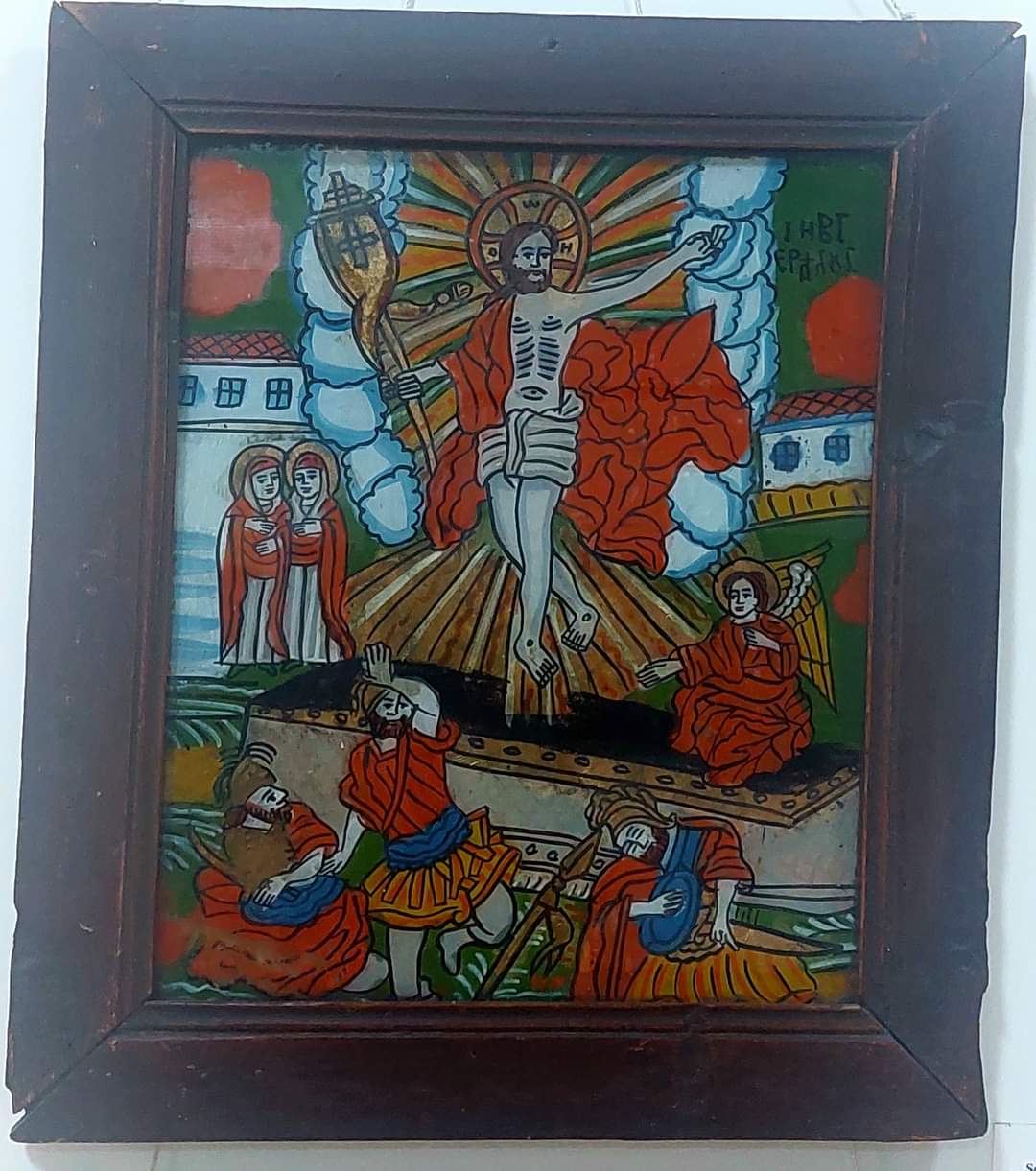 Exponatul săptămânii la Muzeul de Artă Constanța: ”Învierea lui Iisus”, icoană țărănească pictată pe sticlă