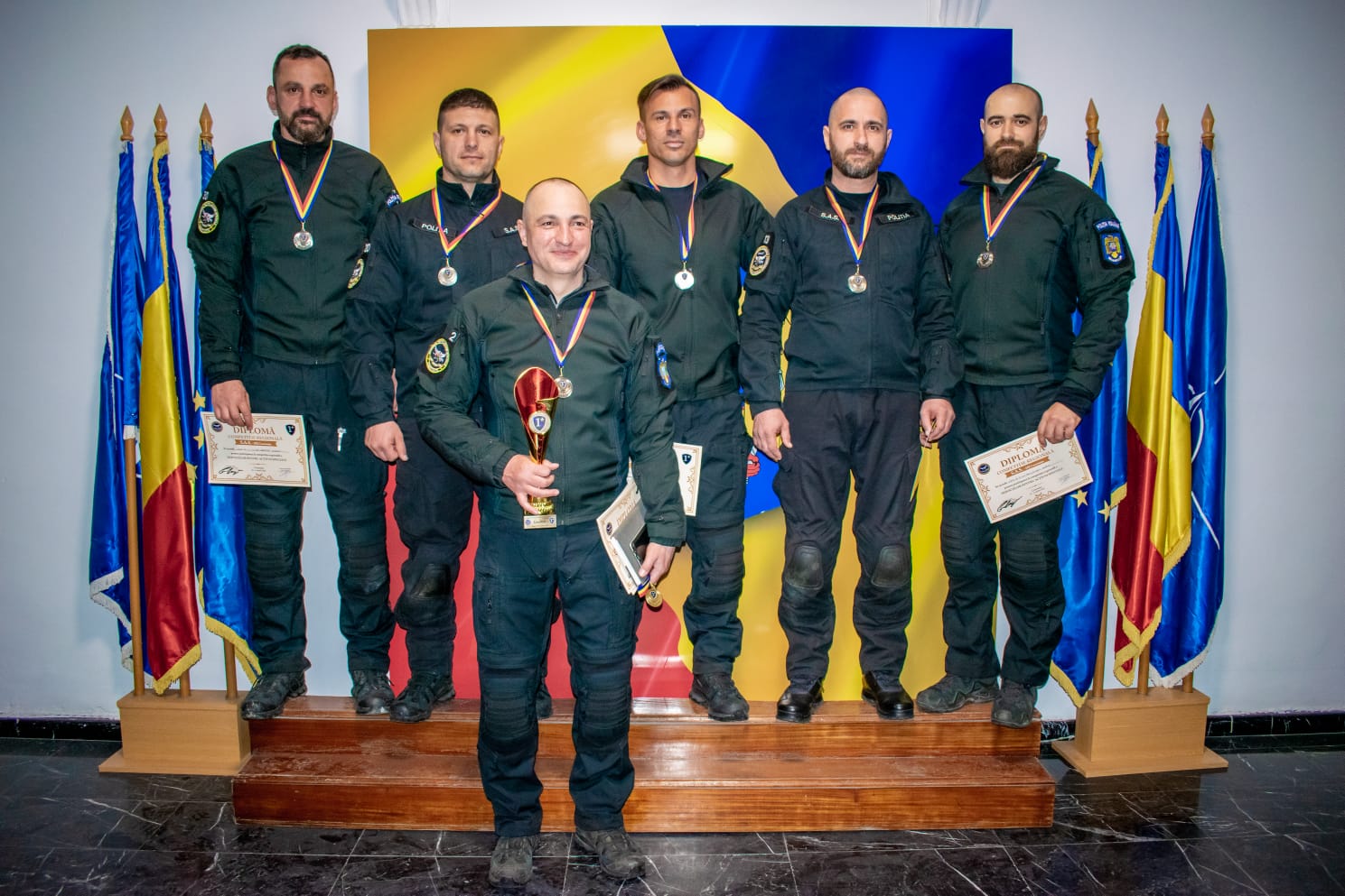 Polițiștii constănțeni, câștigătorii Cupei Luptătorilor S.A.S.