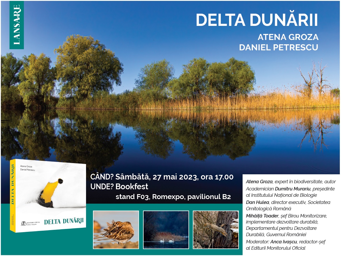 Volumul “Delta Dunării” va fi lansat mâine, la Salonul Internațional de Carte Bookfest România