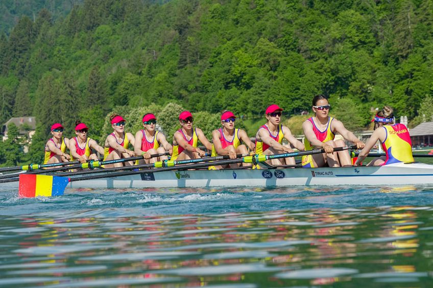 Opt echipaje românești s-au calificat în finale la Campionatele Europene de canotaj din Slovenia