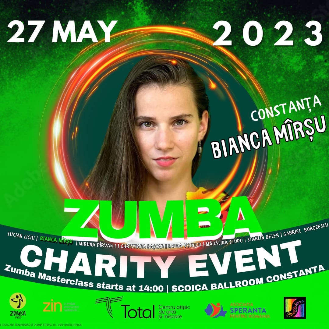 MasterClass Zumba cu scop caritabil. Evenimentul va avea loc în Mamaia, la finalul acestei săptămâni