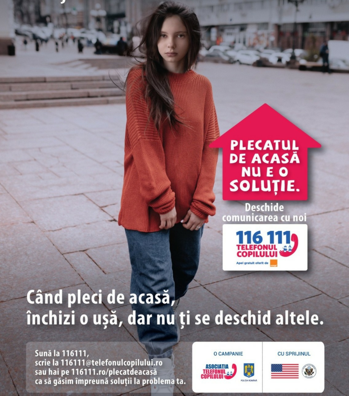 ”Plecatul de acasă nu e o soluție” – campanie lansată de Poliția Română