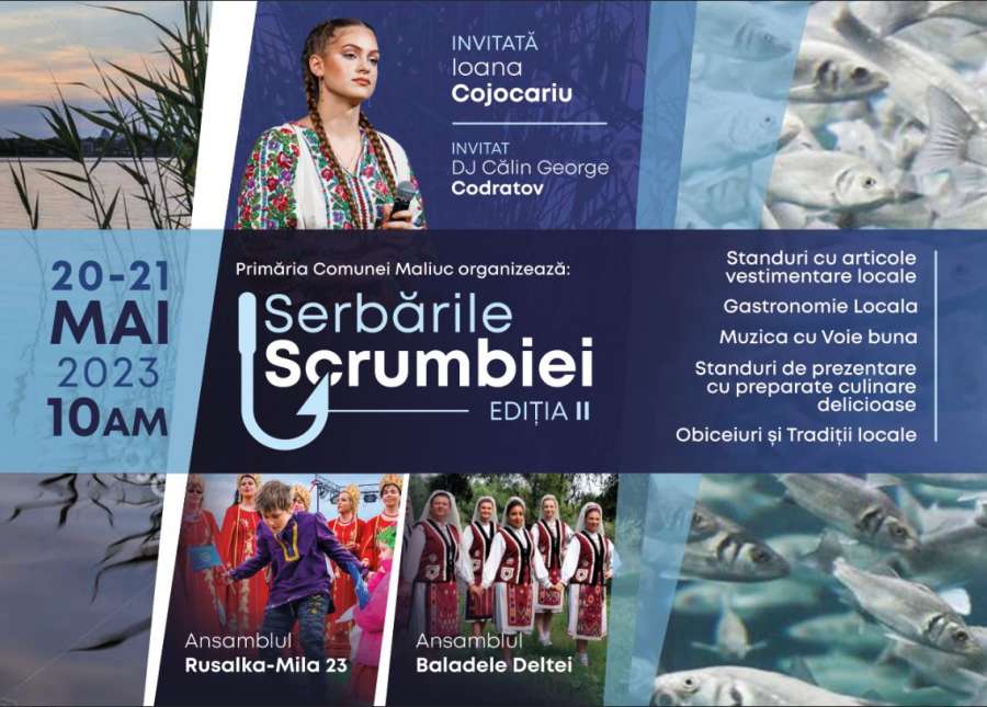 Un nou weekend cu grătare încinse în Deltă: la MALIUC vor avea loc Serbările Scrumbiei