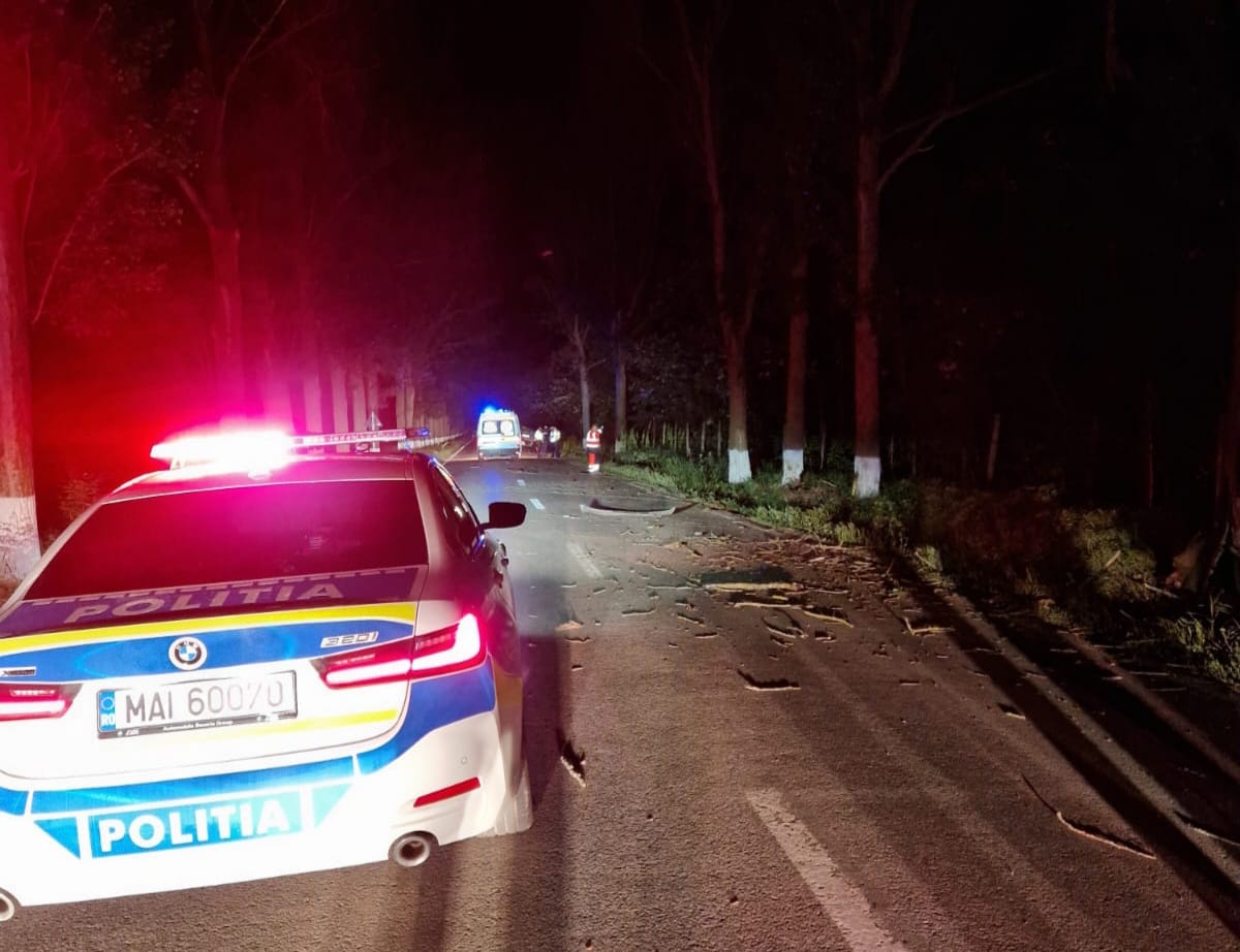 TULCEA: Un tânăr șofer de 21 ani a decedat într-un accident rutier