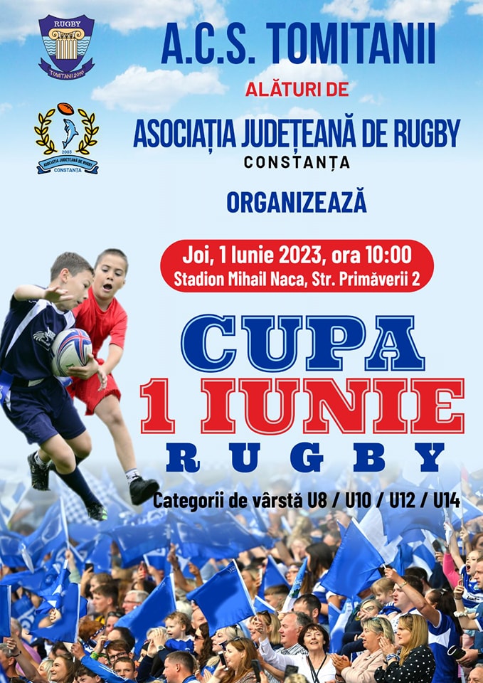 La Constanța se desfășoară “Cupa 1 Iunie” la mini-rugby