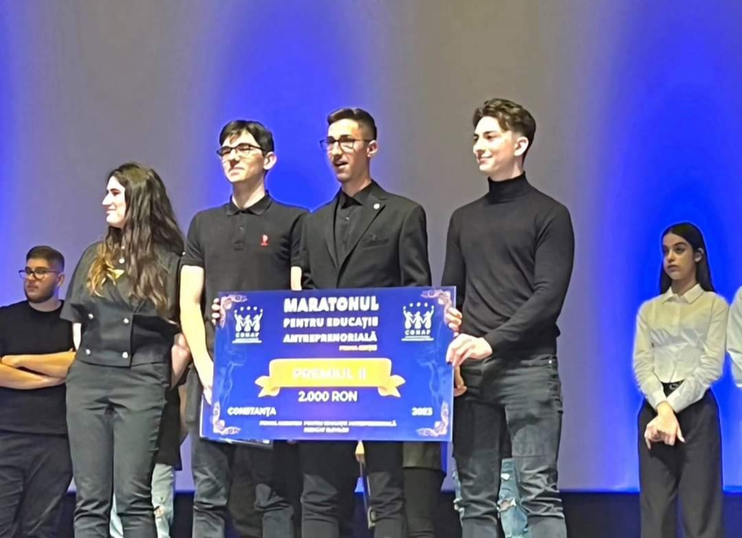 Liceenii de la ”George Călinescu”, locul secund la Maratonul pentru Educație Antreprenorială