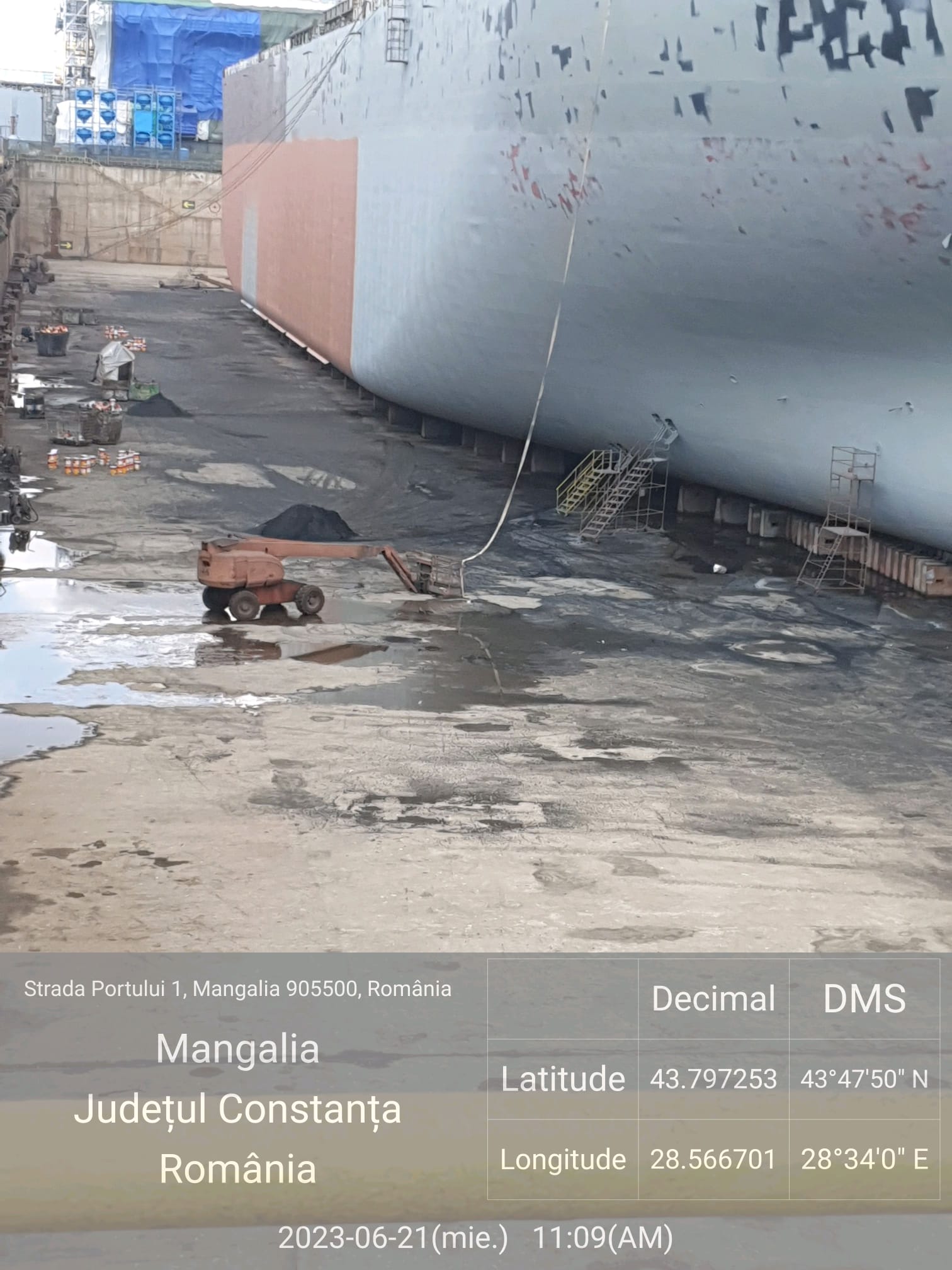 Amendă de 15.000 de lei, aplicată de Garda de Mediu Constanţa, Şantierului Naval din Mangalia