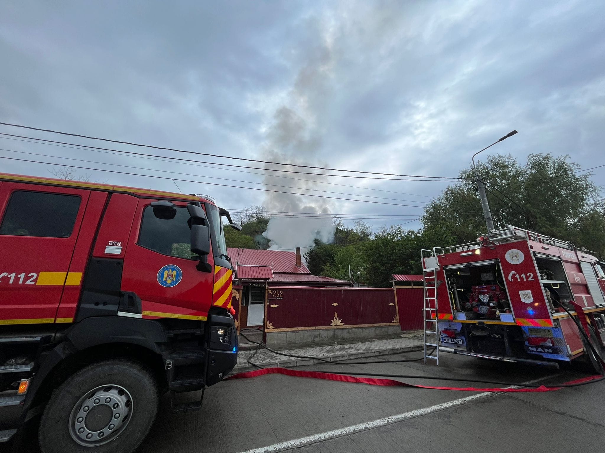 MEDGIDIA: Incendiu puternic la o casă din oraș