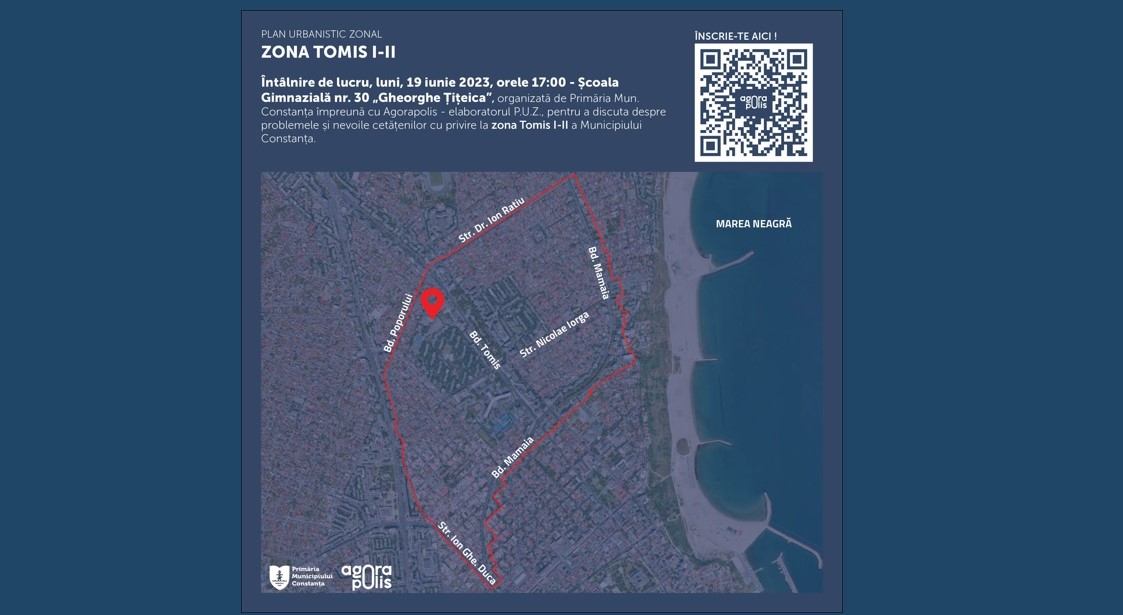 CONSTANȚA: Dezbatere publică pentru elaborarea PUZ-ului Tomis I – Tomis II
