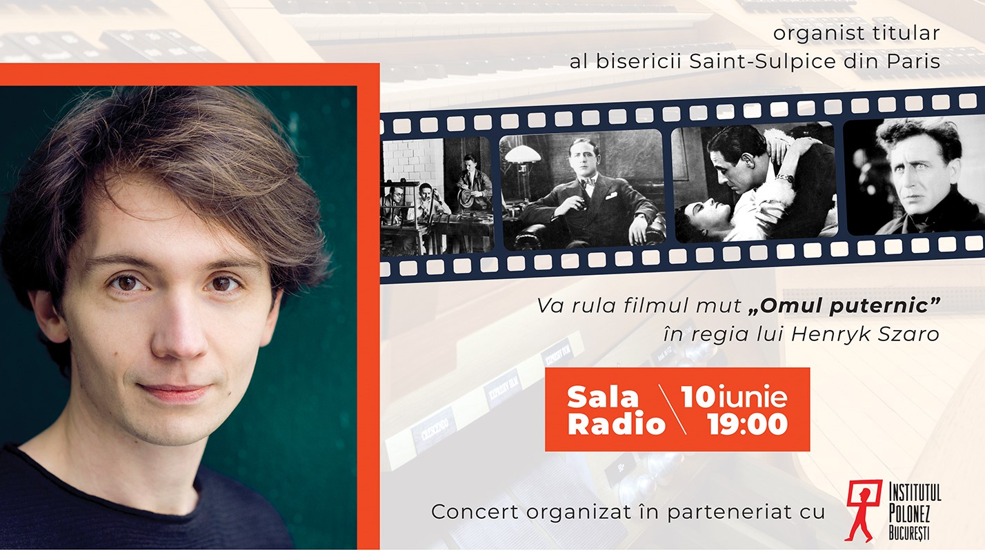 Ciné-Concert la Sala Radio: coloană sonoră interpretată live la orgă