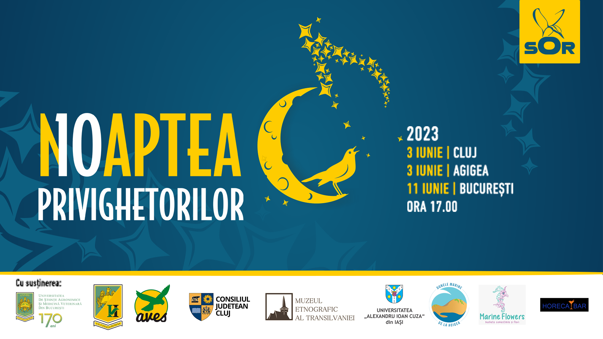 „Noaptea Privighetorilor“ revine într-o ediție aniversară. Programul complet al evenimentului