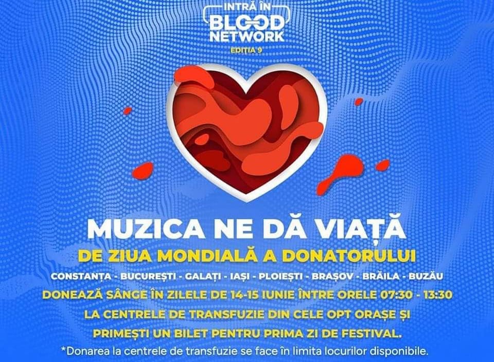 CONSTANȚA: Donezi sânge, primești bilet la NEVERSEA 2023