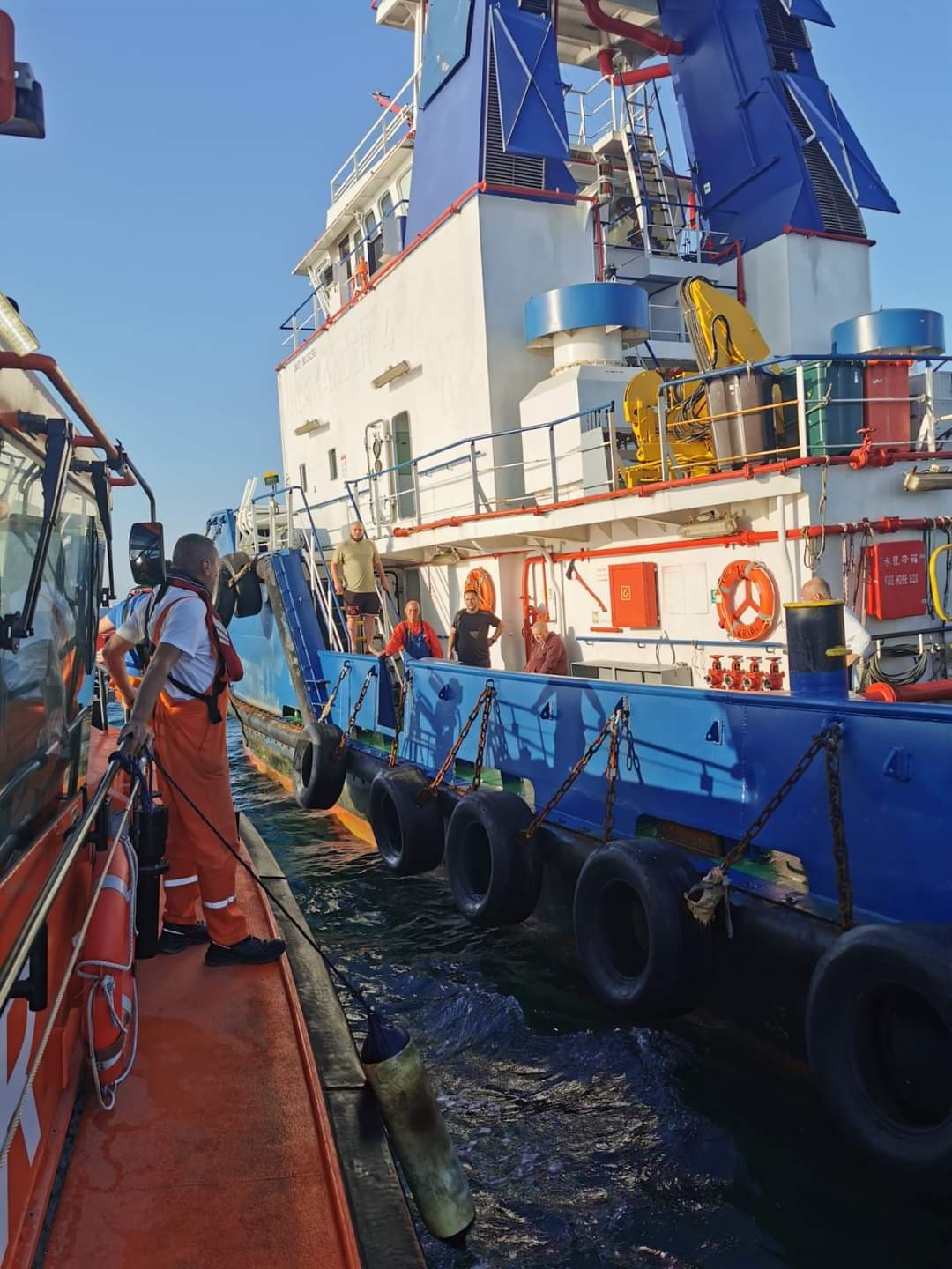 CONSTANȚA: Nava SAR PHOENIX a intervenit pentru preluarea unui marinar care necesita evacuare medicală de urgență