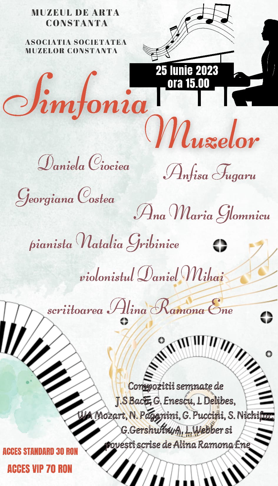 CONSTANȚA: Simfonia Muzelor la Muzeul de Artă