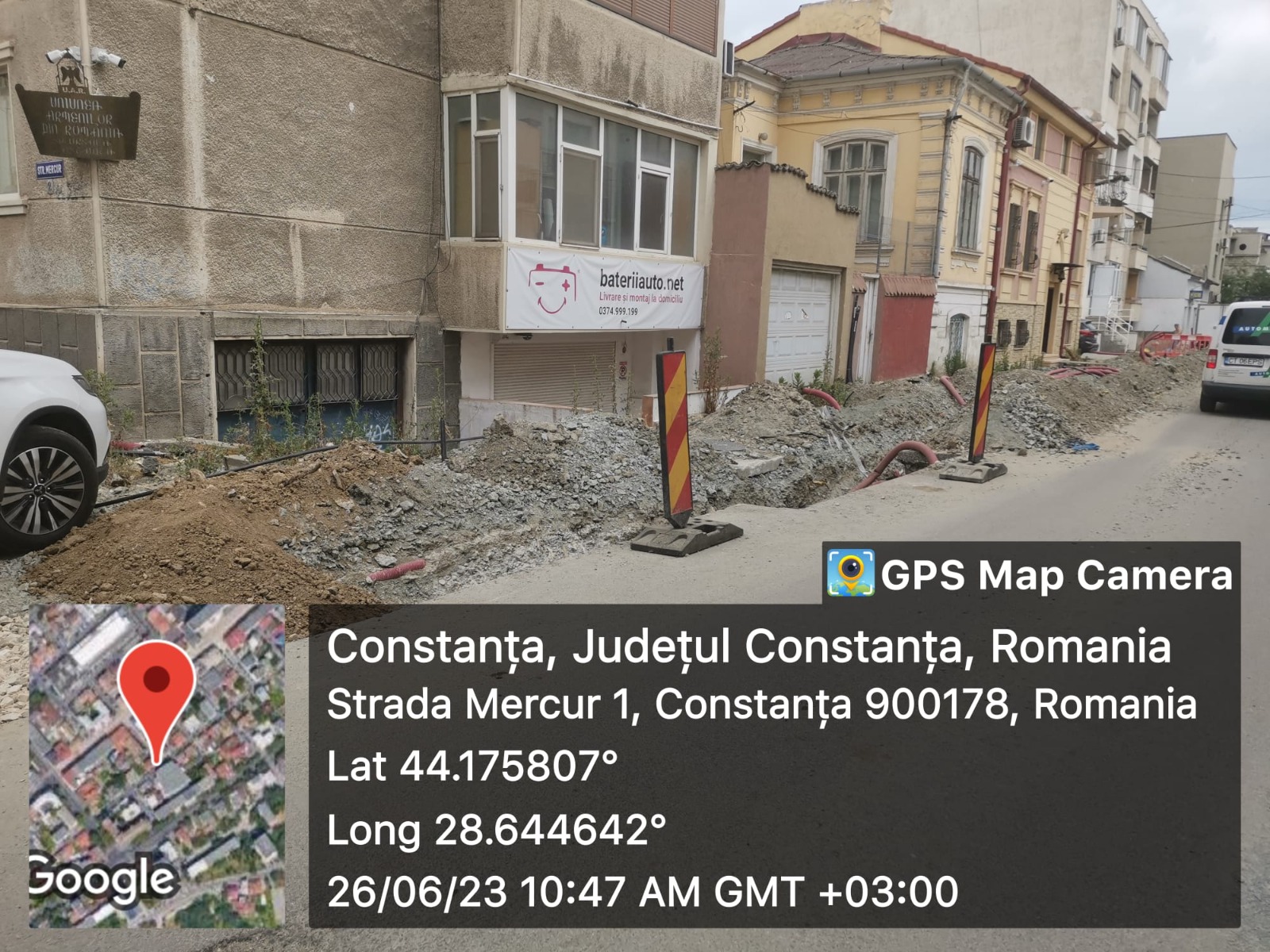 CONSTANȚA: RAJA amendată de Garda de Mediu pentru lucrările de pe o stradă din oraș