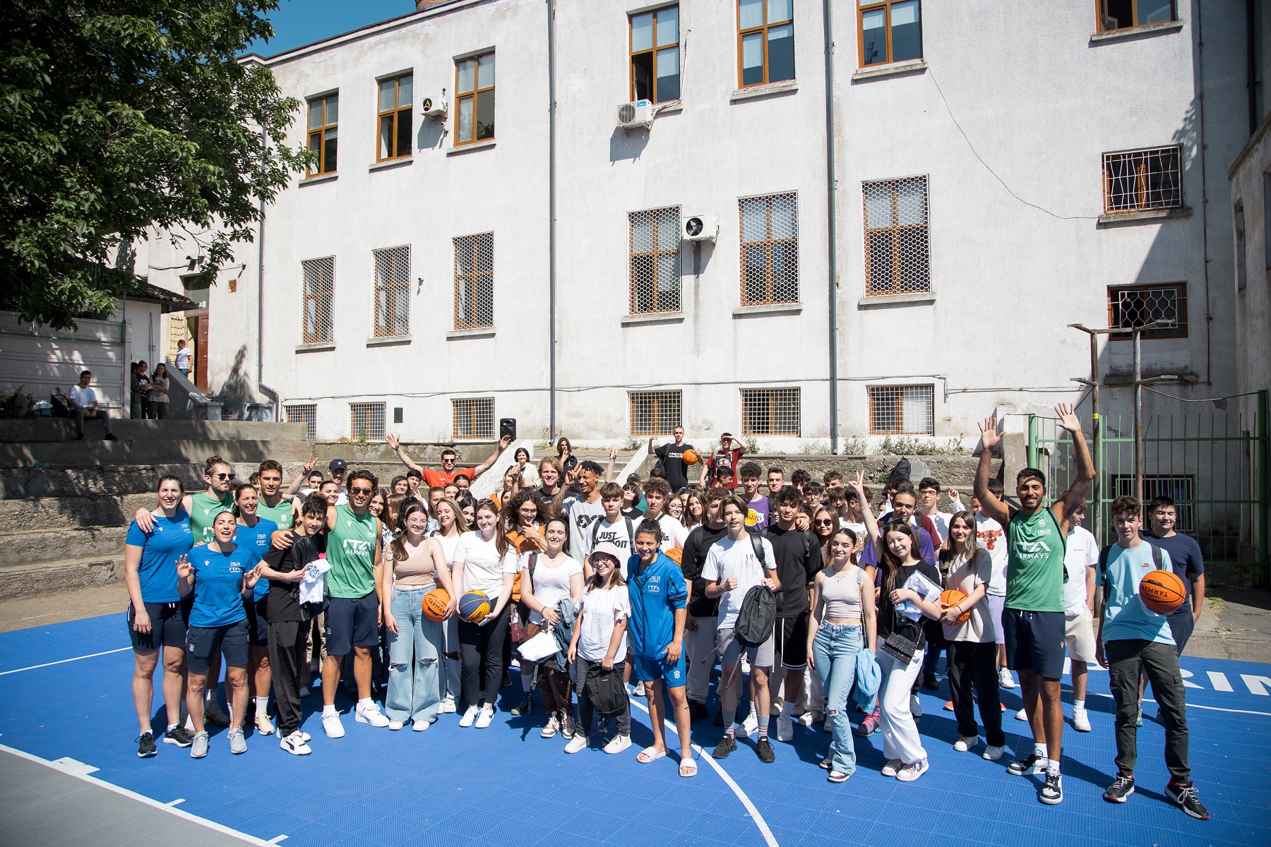 Starurile baschetului 3×3 mondial în vizită la Colegiul Național Mihai Eminescu din Constanța