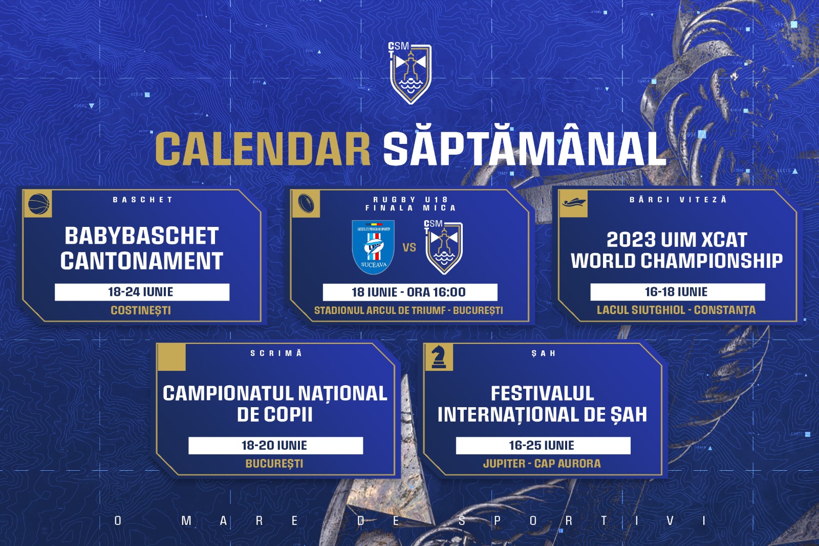 Programul sportivilor de la CSM Constanța în această săptămână