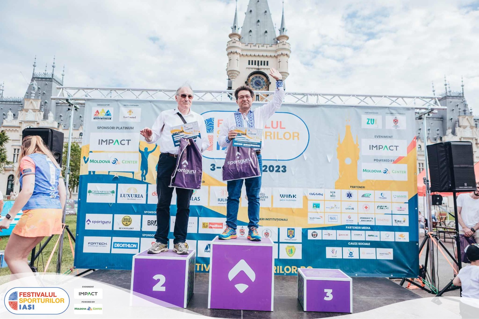 FOTO| Costel Untea, angajatul SRCF Infrastructură Constanța, locul I la semimaratonul „Festivalul Sporturilor“, categoria 60+