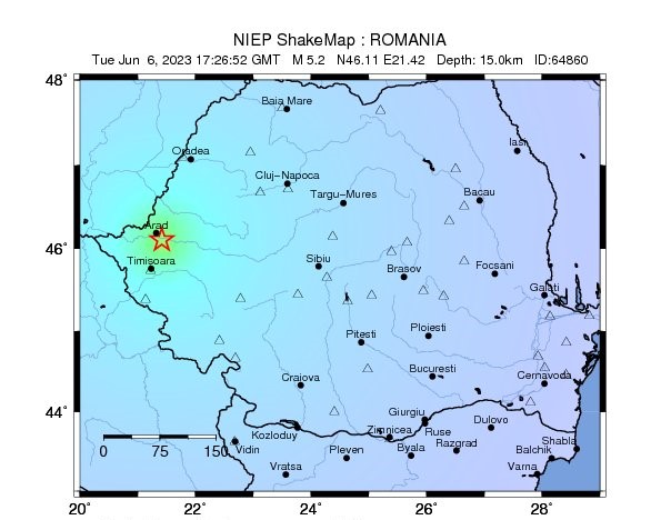 Cutremur înregistrat în România, în această seară! Ce magnitudine a avut