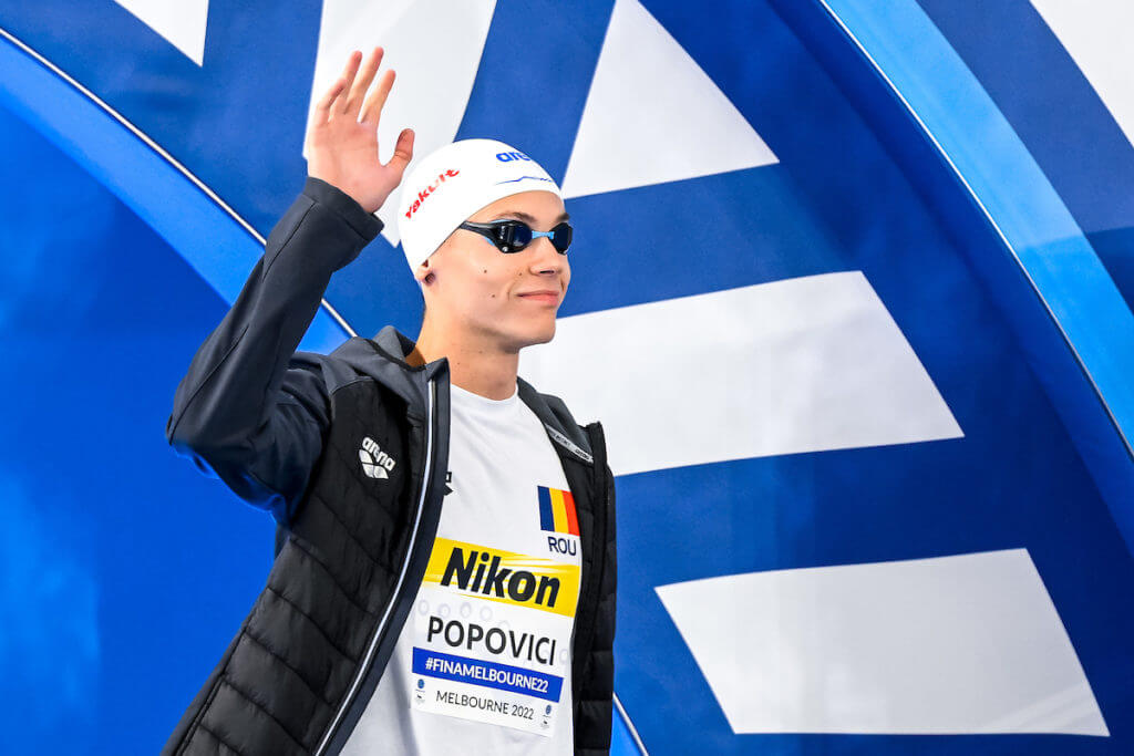 Înotătorul David Popovici a câștigat și proba de 200 de metri liber în concursul de la Roma