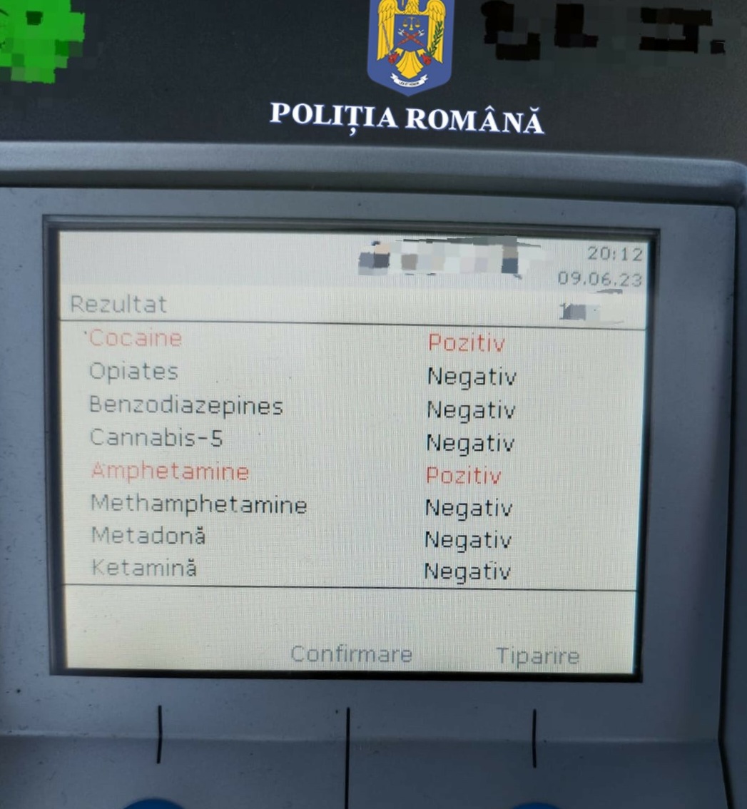Cocaină, amfetamină și canabis au consumat doi șoferi înainte de a fi prinși, la volan, pe litoral