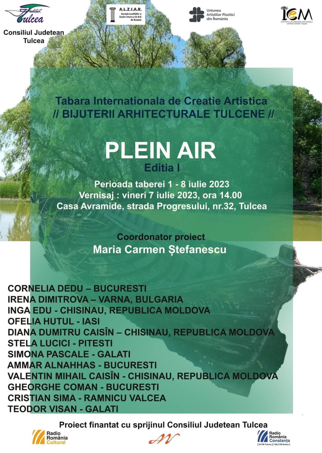TULCEA: Prima ediție a Taberei Internaționale de Creație Artistică ”Bijuterii arhitecturale tulcene” are loc la Casa Avramide