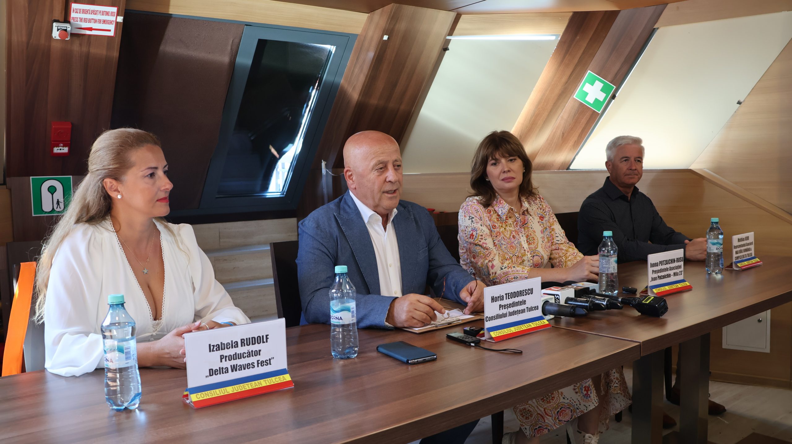 „Astăzi considerăm încheiate lucrările proiectului Modernizare Port Tulcea, o dorință majoră în rândul tulcenilor și nu numai”, a spus președintele CJ Tulcea, Horia Teodorescu, la conferința de deschidere a Delta Waves Fest