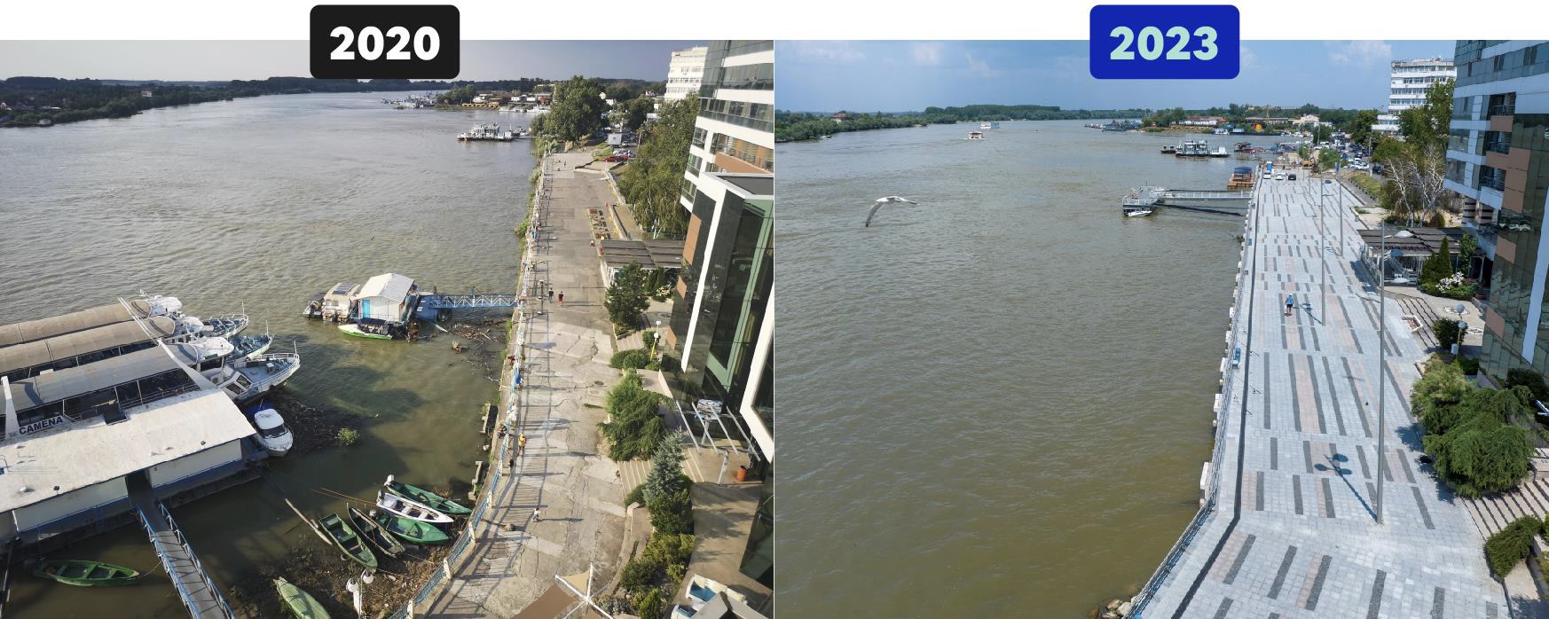 TULCEA: Au fost terminate lucrările la faleză și port. Investiția s-a ridicat la aproape 250 de milioane de lei
