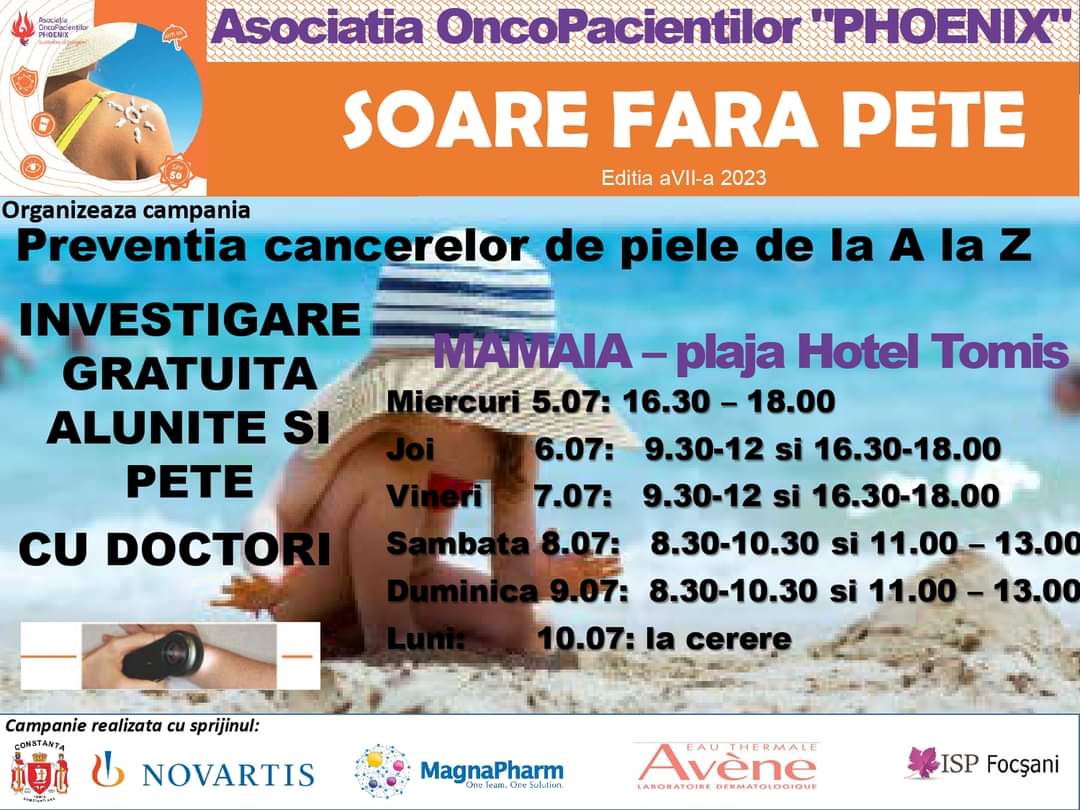 Constănțenii și turiștii au posibilitatea de a face dermatoscopii GRATUITE
