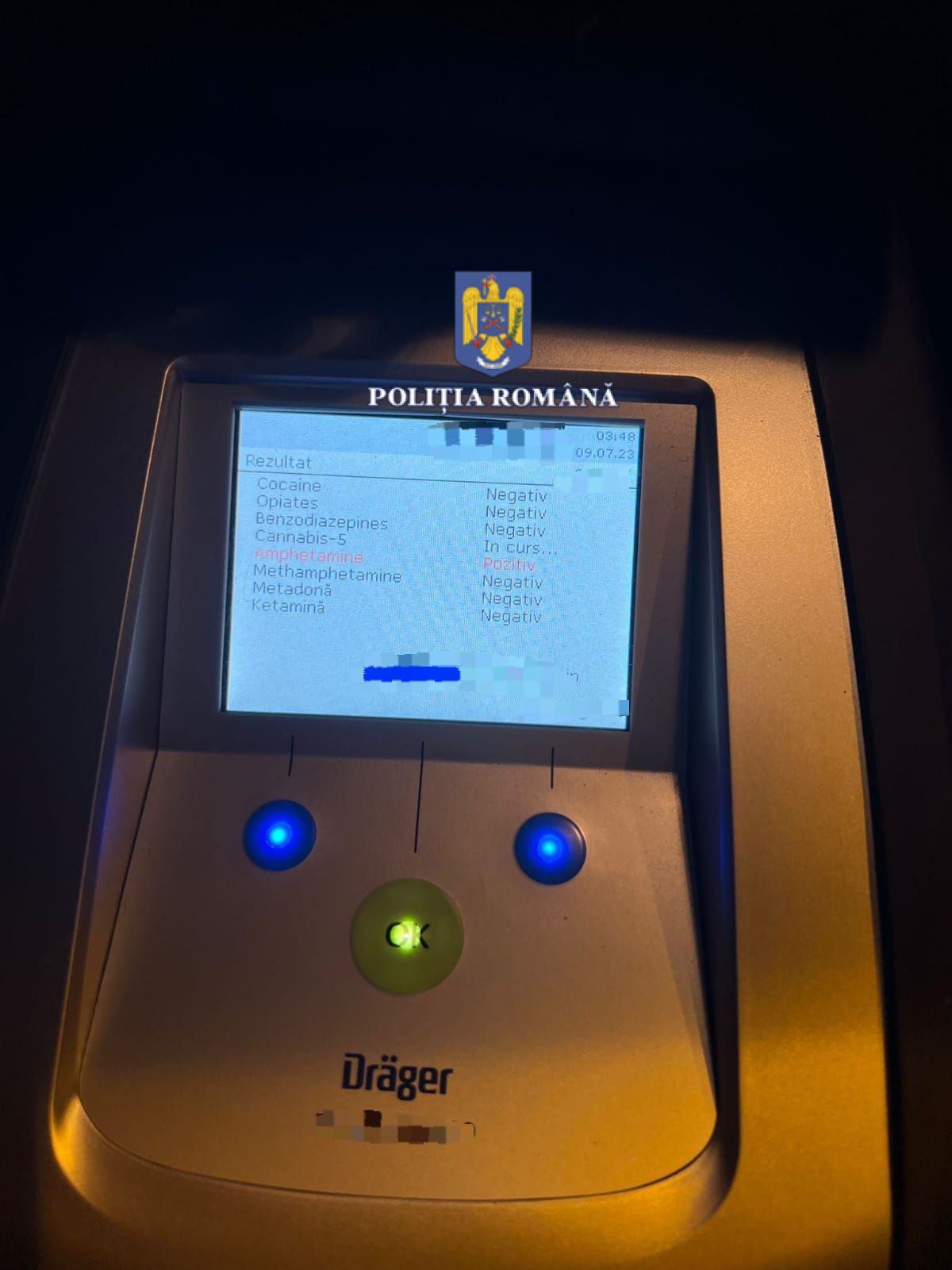 MAMAIA: Șoferiță scoasă din trafic de polițiști după ce ar fi luat amfetamină