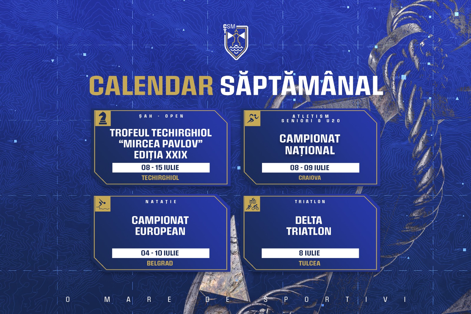 Programul sportivilor de la CSM Constanța în această săptămână