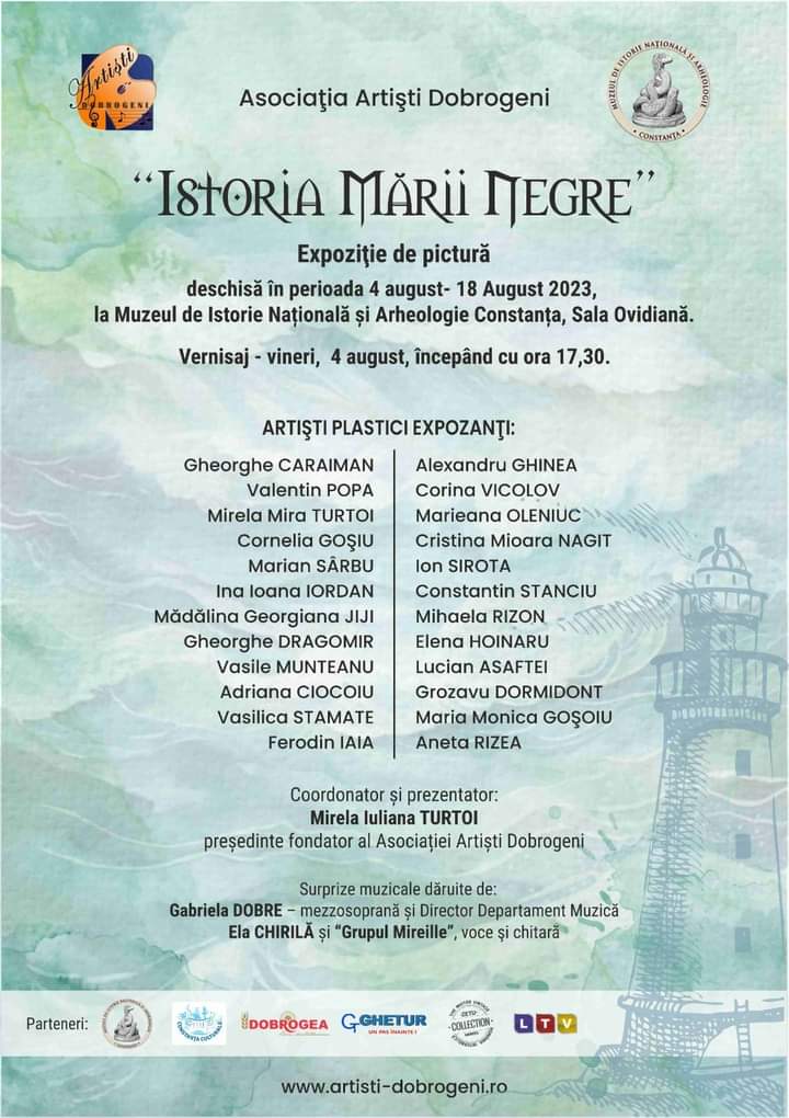 CONSTANȚA: Expoziția de pictură ”Istoria Mării” organizată de Asociația Artiști Dobrogeni
