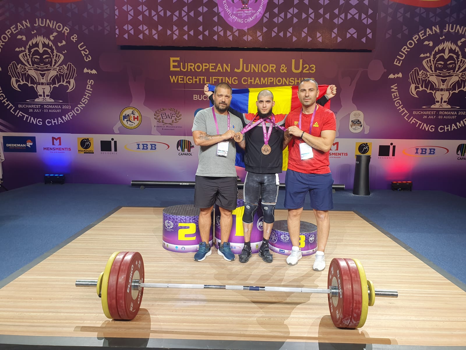 Trei medalii la Europene pentru halterofilul Robert George Florea de la CSM Constanța