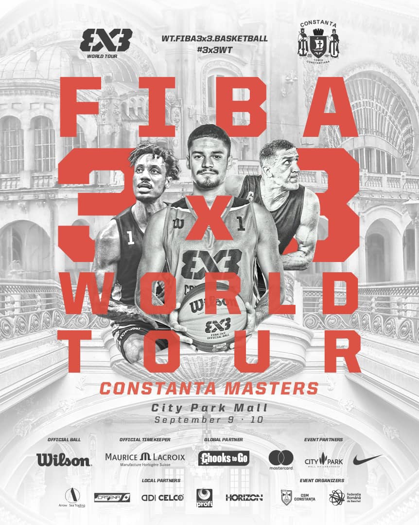 Circuitul mondial profesionist de baschet 3×3 ajunge la Constanța
