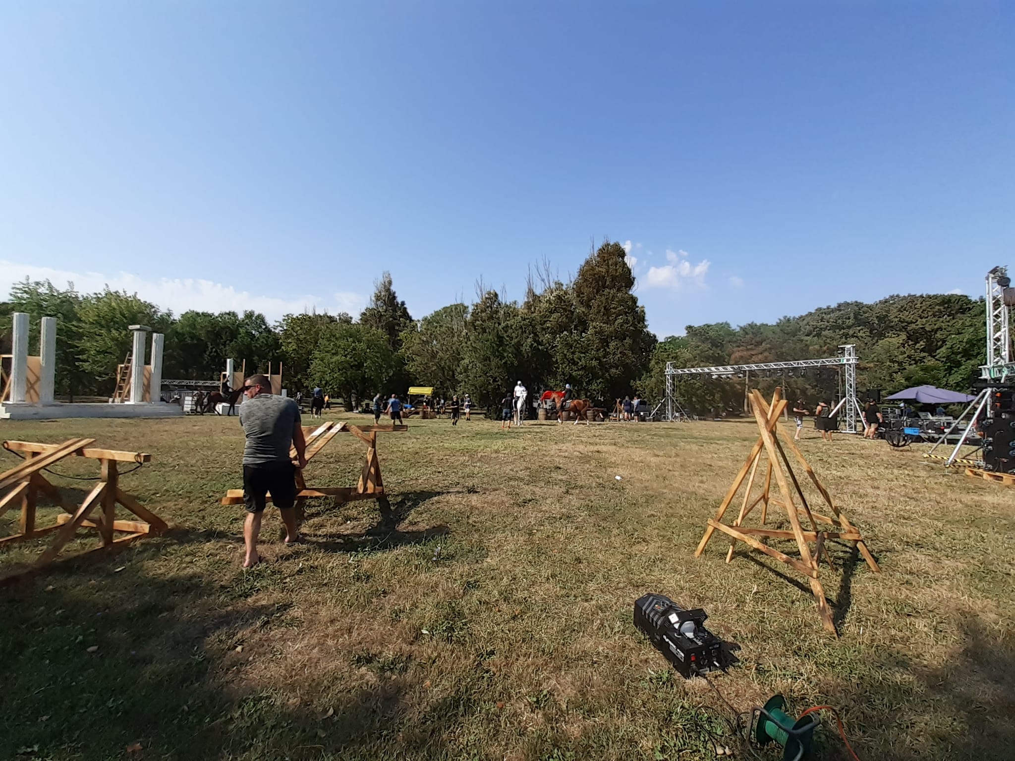 Parcul Tăbăcărie, tabăra în care se aprinde flacăra Festivalului Antic Tomis, ediția a IX-a