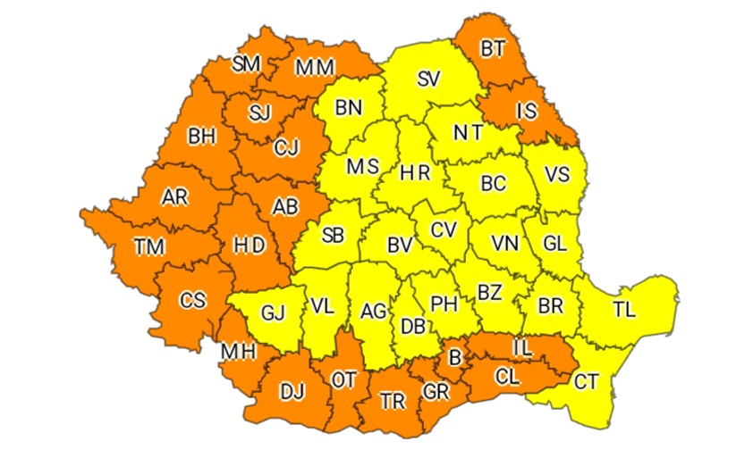 Căldură și disconfort termic ridicat în toată ţara