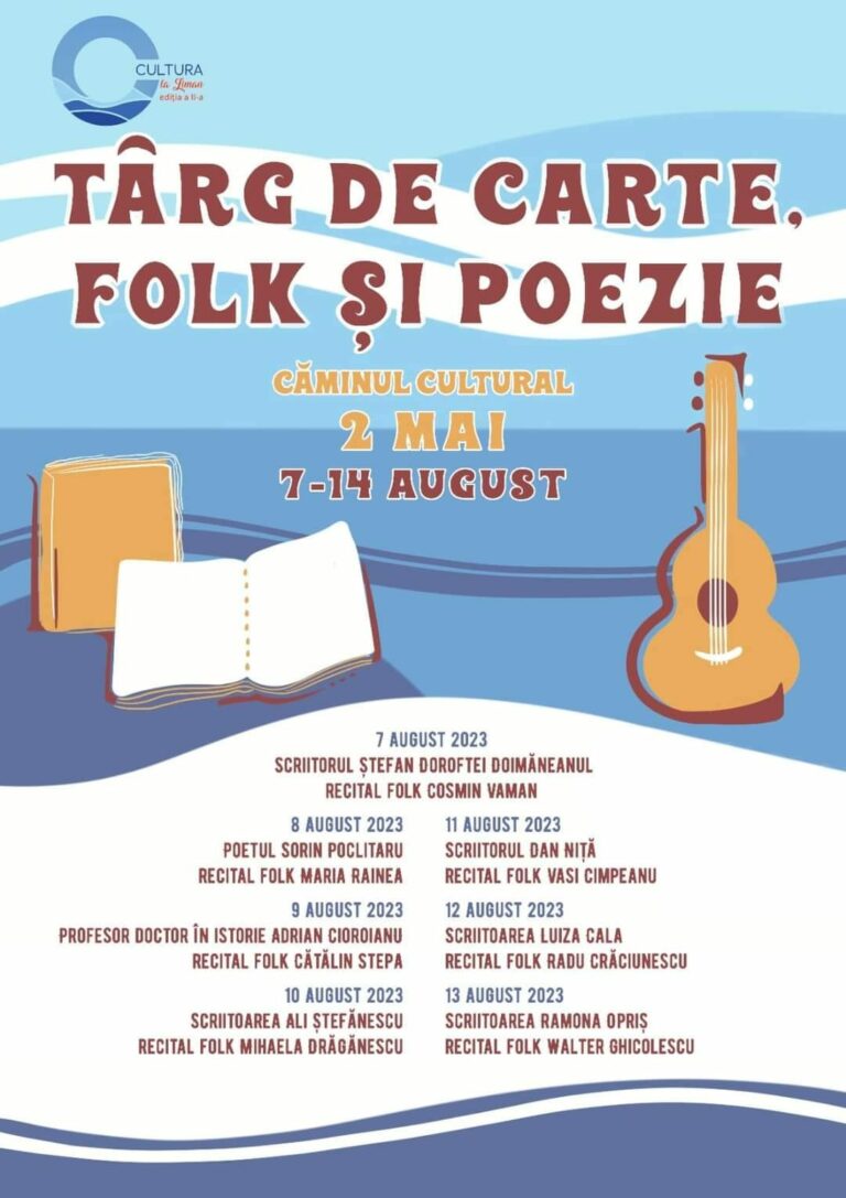 Târgul de Carte, Folk și Poezie aduce la 2 Mai scriitori și poeți alături de cântăreți de muzică folk