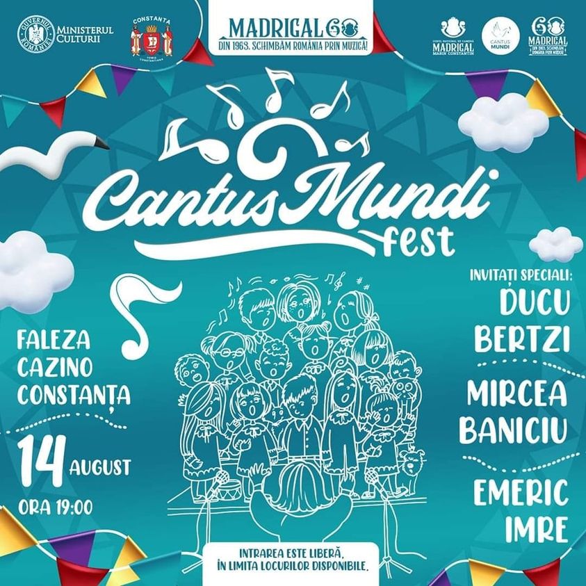 CONSTANȚA: Ducu Bertzi, Mircea Baniciu și Emeric Imre pe scena Cantus Mundi Fest