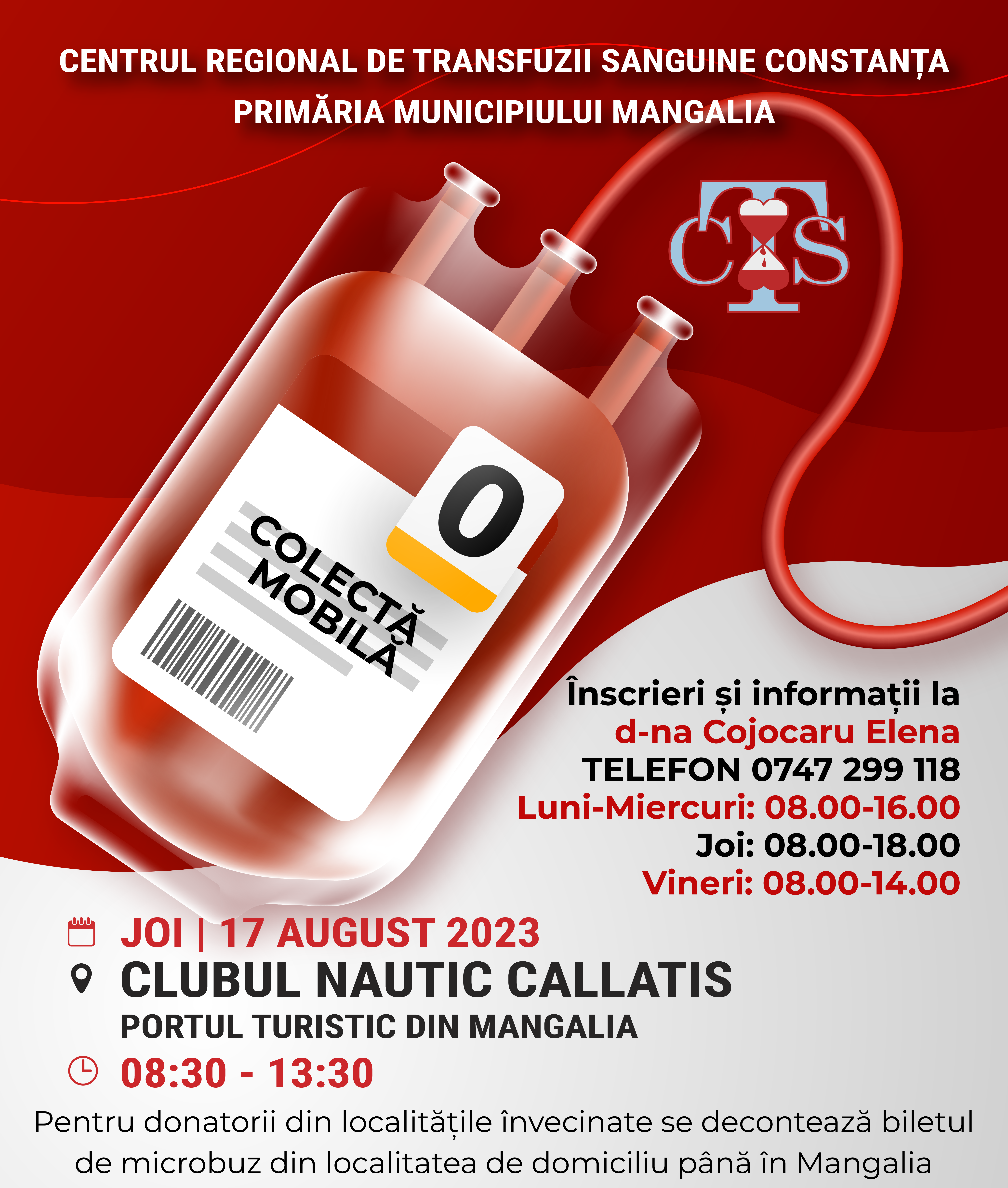 Acțiuni de donare de sânge în județul Constanța