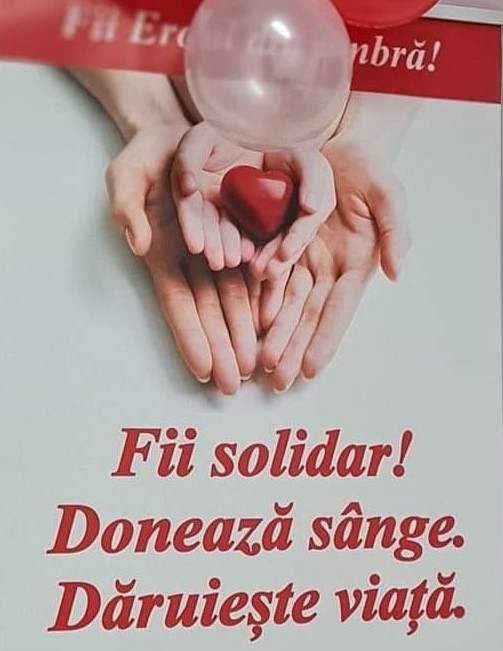 NĂVODARI: ”Donează sânge, fii eroul cuiva!” – acțiune de donare, sâmbătă, 26 august