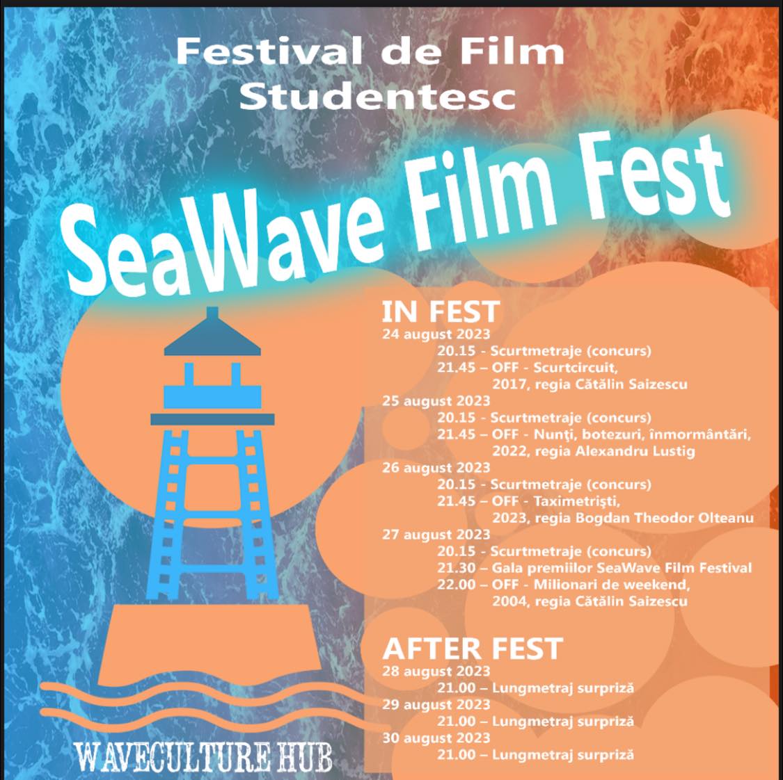 CONSTANȚA: Începe Festivalul de Film Studenţesc SeaWave Film Fest