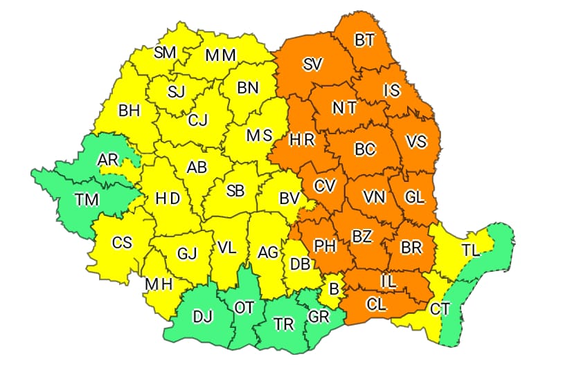 Canicula, înlocuită de furtuni în aproape toată țara