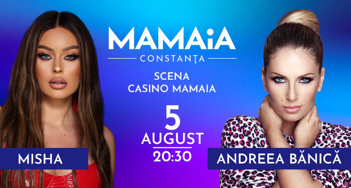 Andreea Bănică și Misha, pe scena din Mamaia, în primul concert al lunii august