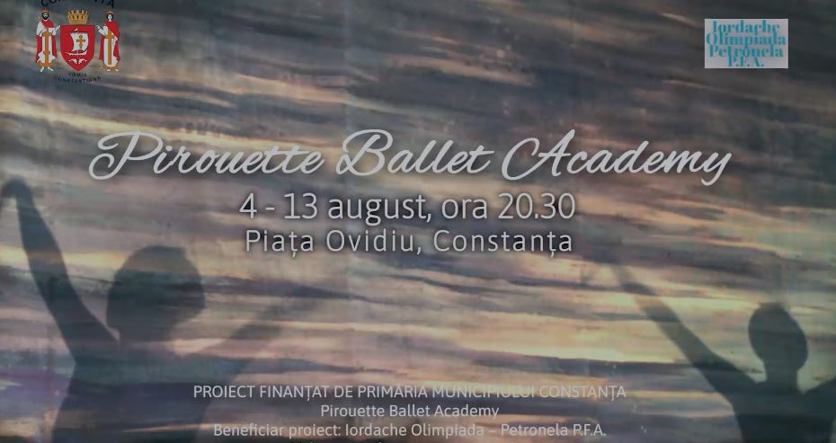 CONSTANȚA: „Pirouette Ballet Academy” – spectacole coregrafice în Piața Ovidiu