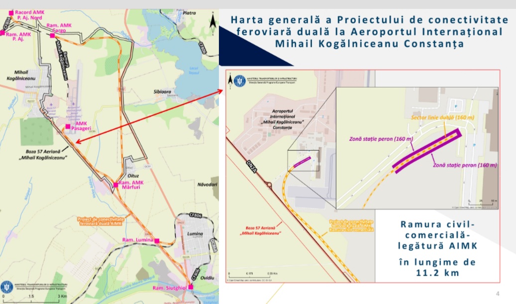 În 3 ani, Gara Constanța, Aeroportul Internațional ”Mihail Kogălniceanu” și Portul Constanța vor fi legate printr-un proiect de conectivitate, cu beneficii pentru locuitorii Dobrogei și turiști