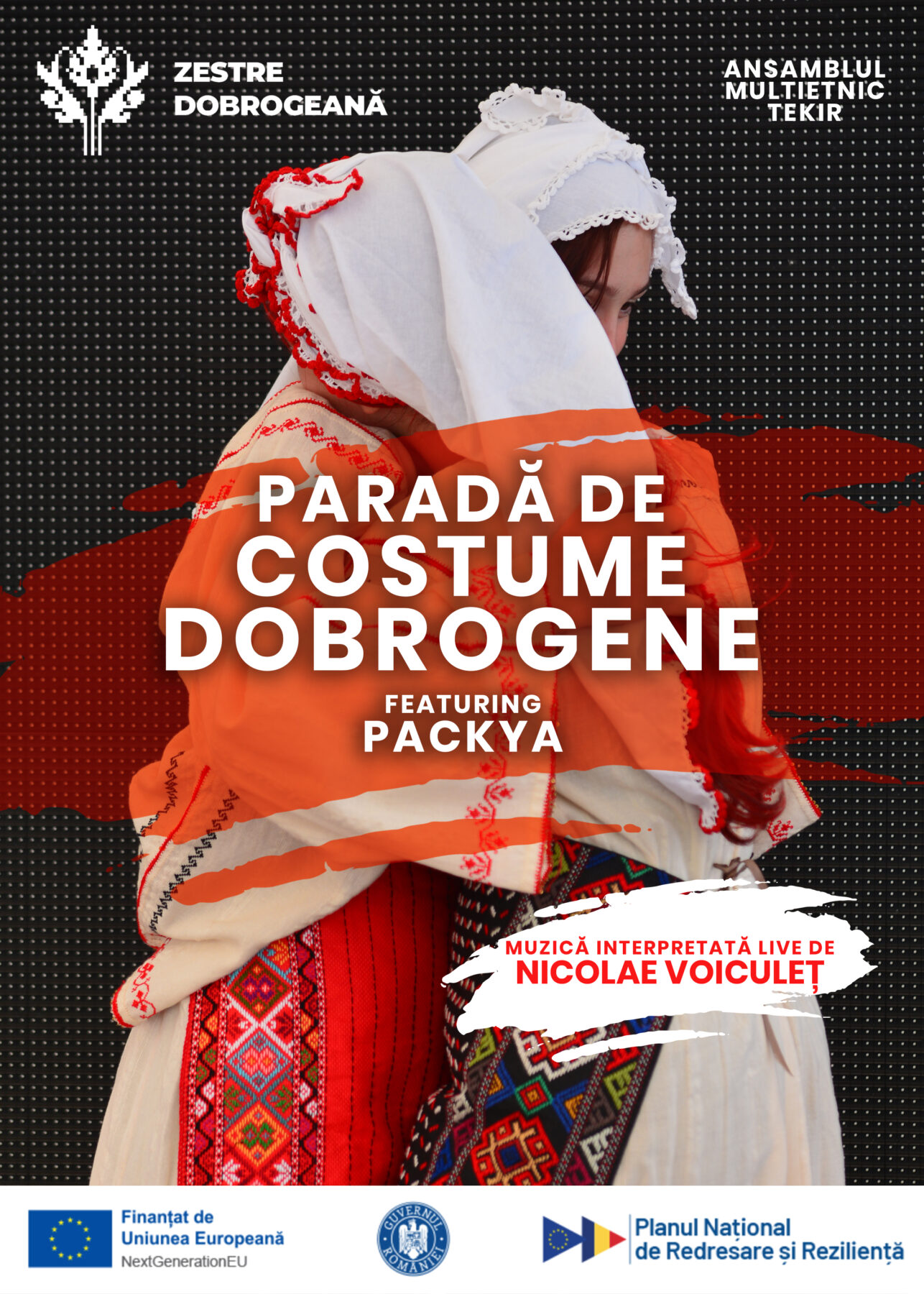 Paradă de costume dobrogene în cadrul Festivalul de Artă din Techirghiol