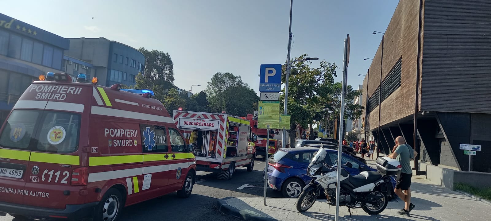 Incendiu la sauna unui centru de agrement din Constanţa. 19 persoane s-au autoevacuat
