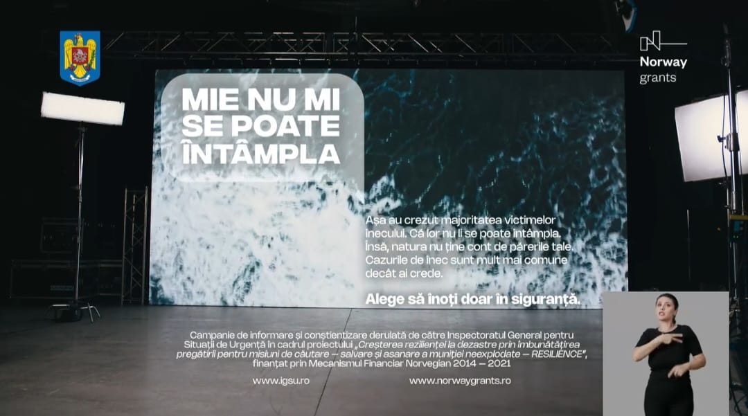 “Mie nu mi se poate întâmpla!”, primul material audio-video dintr-o campanie de conștientizare publică, iniţiată de IGSU